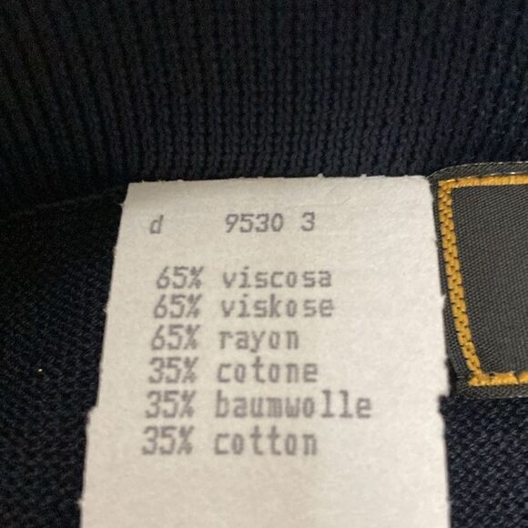 NWT Fendi Maglia Midnight Navy A Line Skirt. Made in Italy. Size 40 (6). - Picture 6 of 7